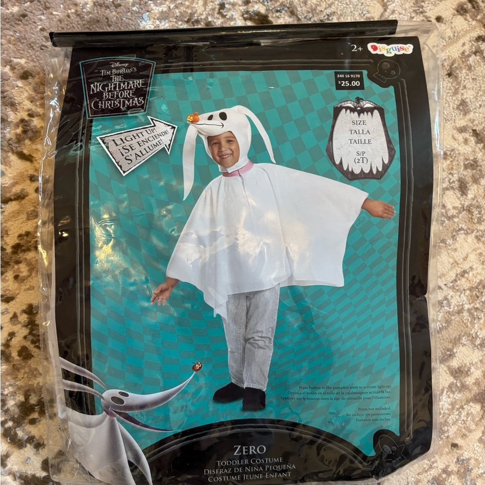 Disney Zero Toddler Costume - White and Black